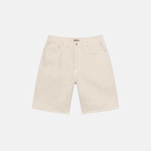 STÜSSY BIG OL' SHORT WASHED CANVAS VINTAGE NATURAL SHORTS