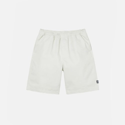 STÜSSY BEACH SHORT BRUSHED COTTON BONE SHORTS