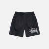 STÜSSY MESH SHORT BIG BASIC BLACK SHORTS