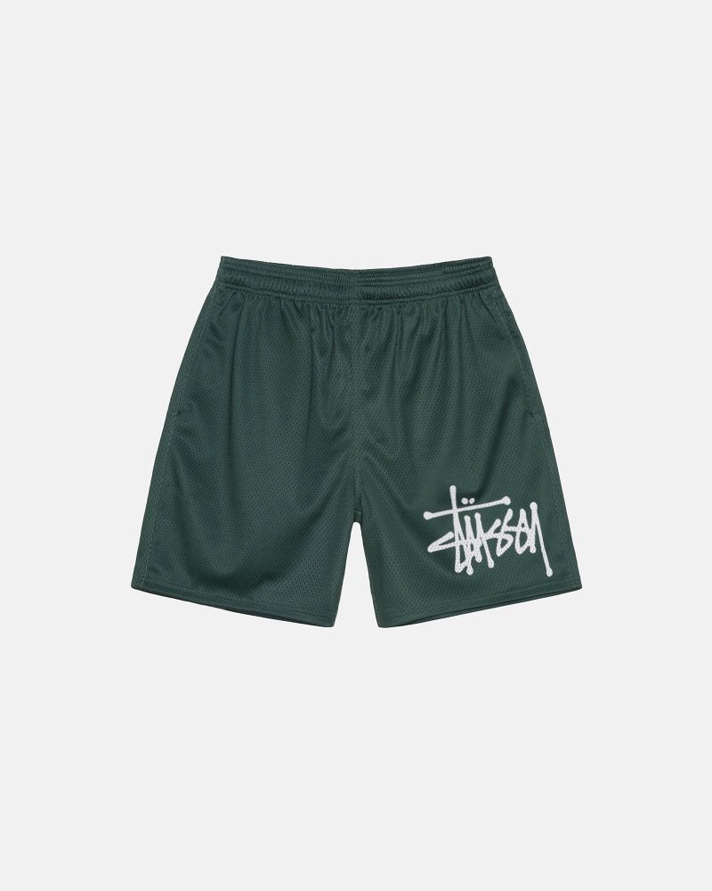 STÜSSY MESH SHORT BIG BASIC SPRUCE SHORTS