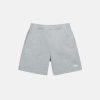 STÜSSY STOCK LOGO SWEATSHORT GREY HEATHER SHORTS