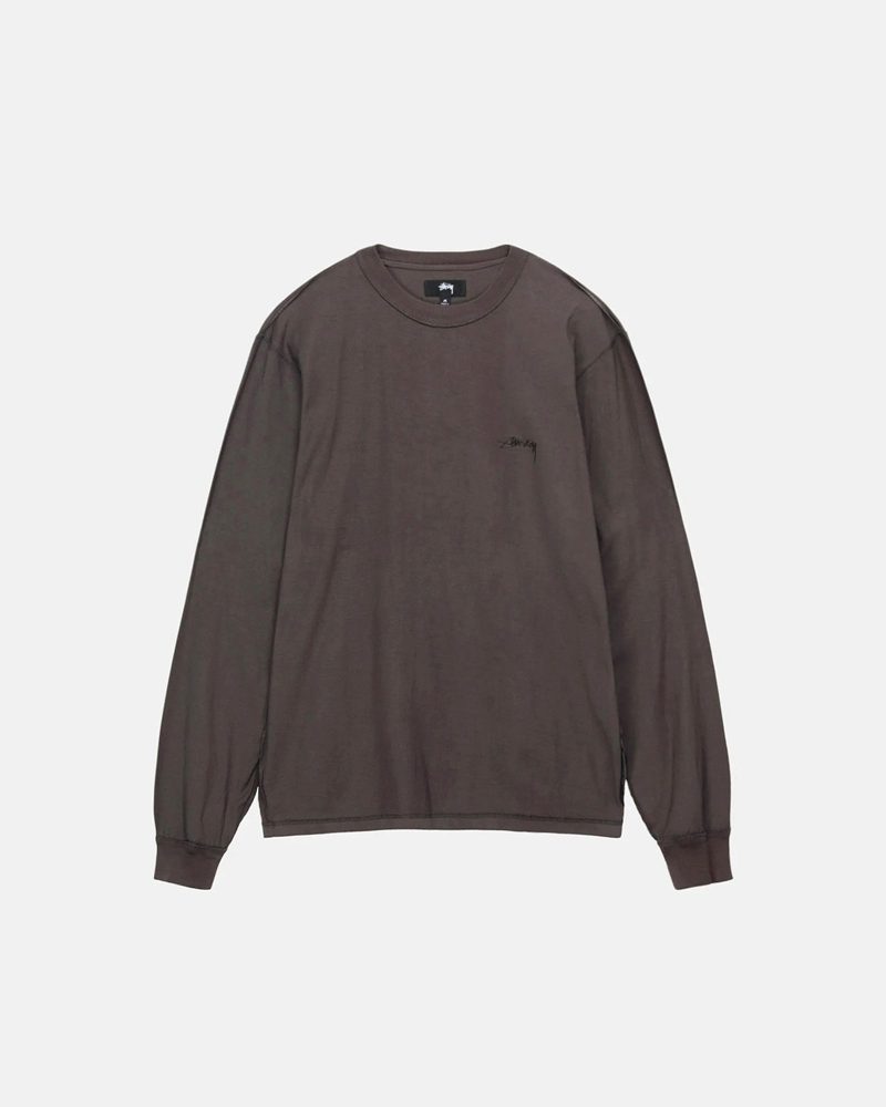 STÜSSY LAZY LONGSLEEVE TEE FADED BLACK LONGSLEEVE