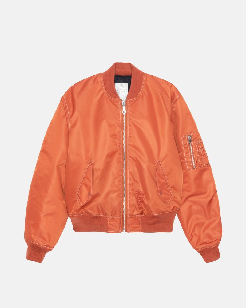 BUILT REVERSIBLE BOMBER JACKET BRICK OUTERWEAR | hero:main:collection:new-arrivals,outerwear,all