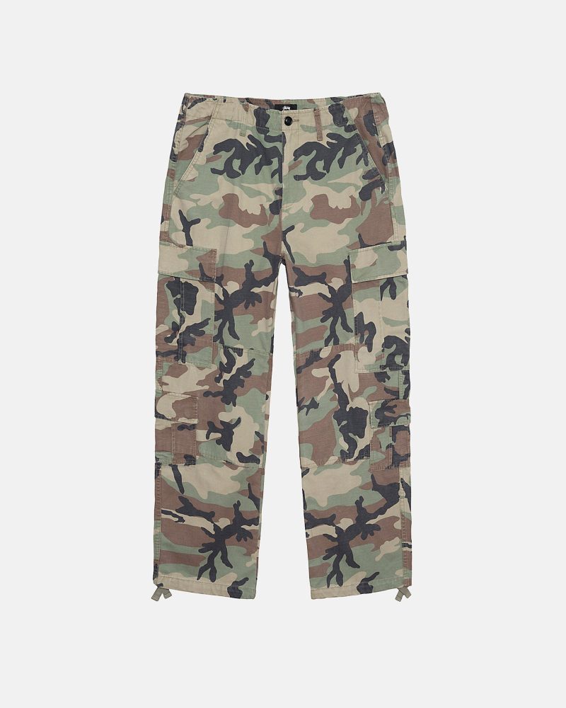 STÜSSY SURPLUS CARGO RIPSTOP CAMO PANTS