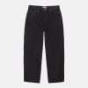 Stüssy Big Ol' Jean Washed Canvas Washed Black Pants | hero:main:collection:new-arrivals,pants,all,bottoms