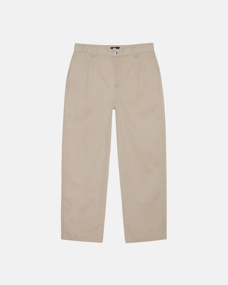 STÜSSY CHINO WORK PANT KHAKI PANTS | hero:main:collection:new-arrivals,pants,all,bottoms