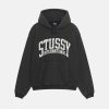 STÜSSY RELAXED HOODIE INTERNATIONAL WASHED BLACK SWEATS