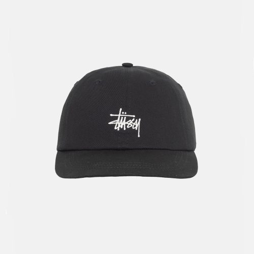 STÜSSY LOW PRO BASIC STRAPBACK BLACK HEADWEAR