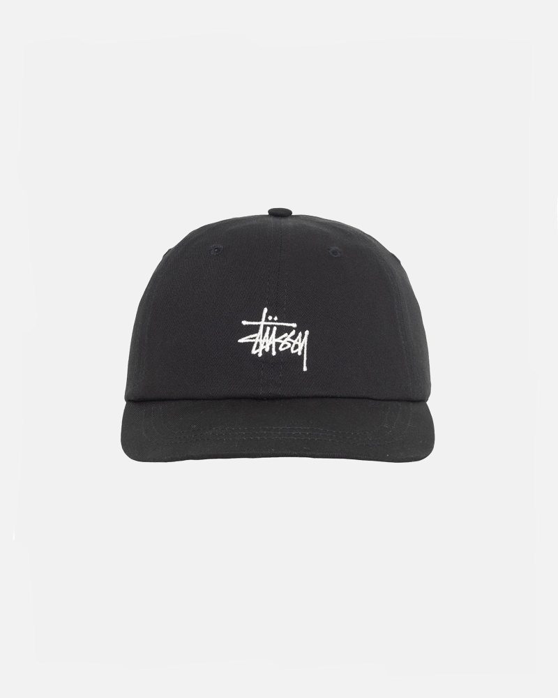 STÜSSY LOW PRO BASIC STRAPBACK BLACK HEADWEAR