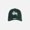 STÜSSY NEW ERA 9TWENTY BASIC STRAPBACK DARK GREEN HEADWEAR