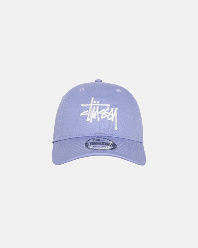 STÜSSY NEW ERA 9TWENTY BASIC STRAPBACK LAVENDER HEADWEAR