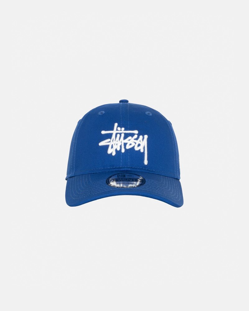 STÜSSY NEW ERA 9TWENTY BASIC STRAPBACK LIGHT ROYAL HEADWEAR