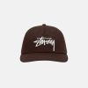 STÜSSY MID-DEPTH BIG STOCK SNAPBACK OAK HEADWEAR