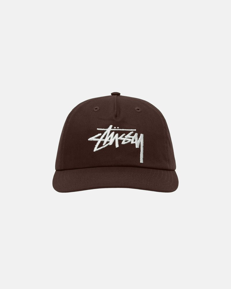 STÜSSY MID-DEPTH BIG STOCK SNAPBACK OAK HEADWEAR