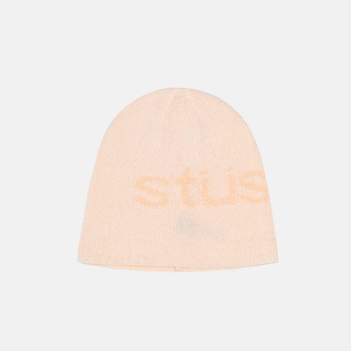 STÜSSY SKULLCAP HELVETICA UV WHITE HEADWEAR