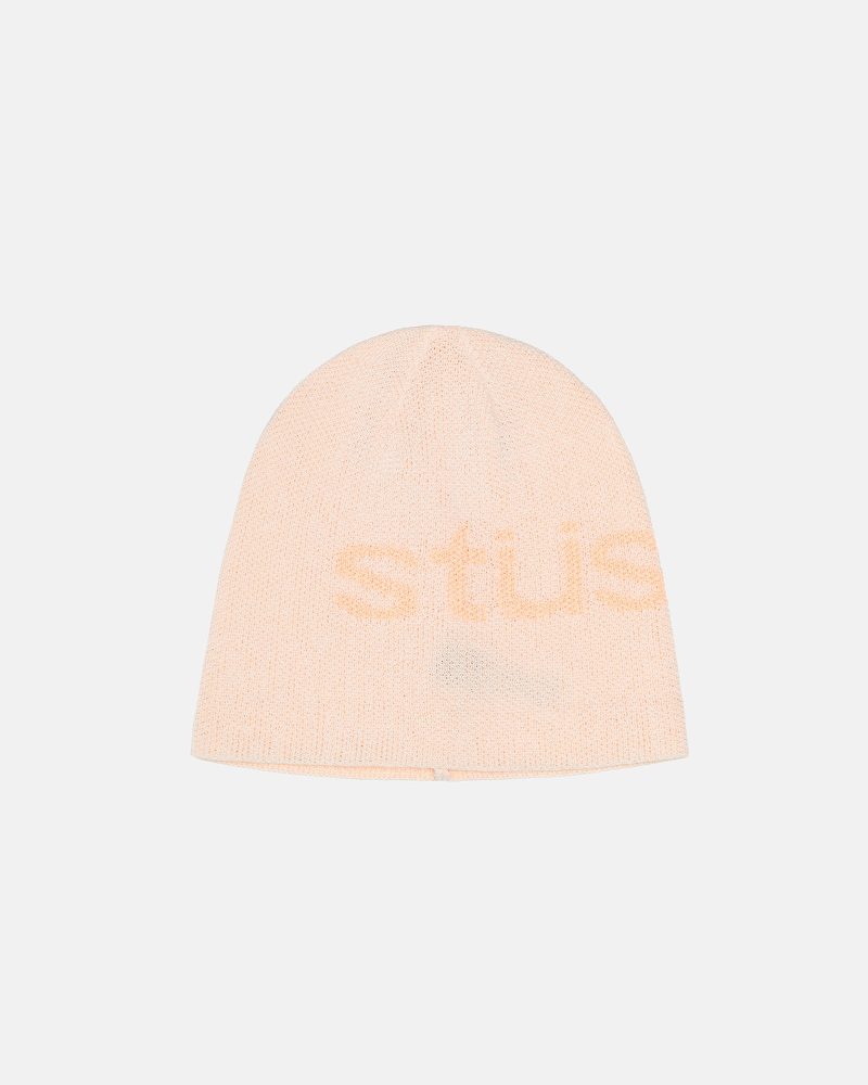 STÜSSY SKULLCAP HELVETICA UV WHITE HEADWEAR