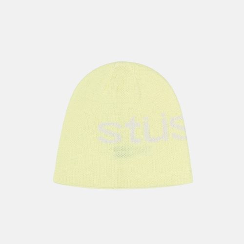 STÜSSY SKULLCAP HELVETICA UV YELLOW HEADWEAR