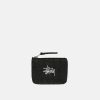 STÜSSY CANVAS COIN POUCH WASHED BLACK ACCESSORY