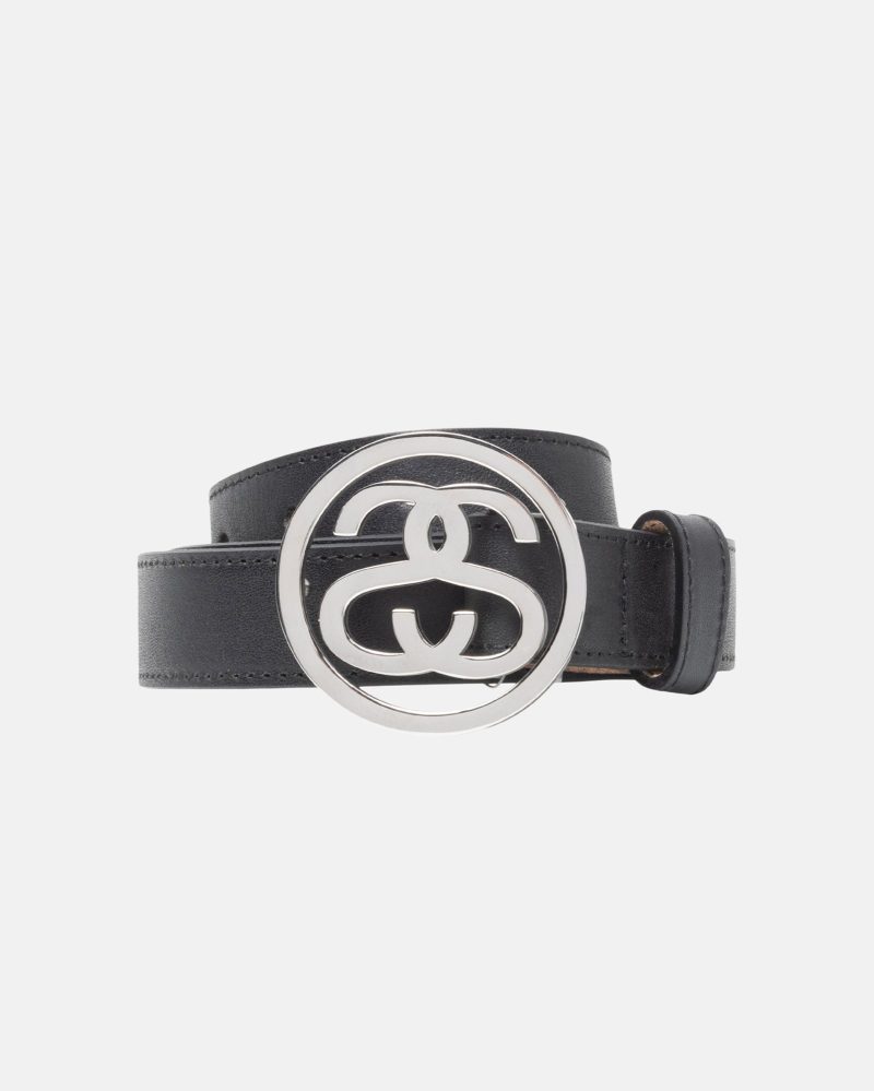 STÜSSY SS-LINK BUCKLE BELT BLACK ACCESSORY