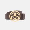 STÜSSY SS-LINK BUCKLE BELT BROWN ACCESSORY