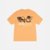 STÜSSY SHELLS TEE PIGMENT DYED ORANGE SHORTSLEEVE