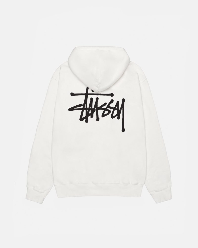 BASIC STÜSSY HOODIE PIGMENT DYED NATURAL SWEATS