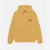 BASIC STÜSSY ZIP HOODIE CURRY SWEATS