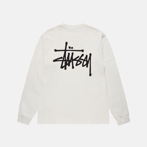 BASIC STÜSSY LS TEE PIGMENT DYED NATURAL LONGSLEEVE