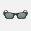 Stüssy Vincent Sunglasses Black / Green Lens Eyewear