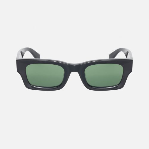 Stüssy Vincent Sunglasses Black / Green Lens Eyewear