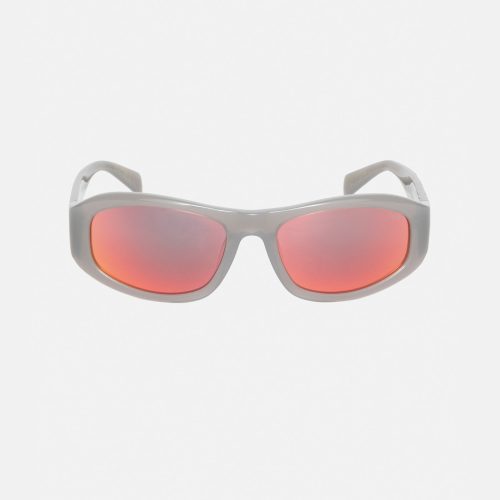 Stüssy Landon Sunglasses Grey / Silver Flare Lens Eyewear